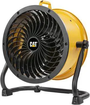 CATERPILLAR HVD-14AC-YW 14-inch High Velocity Drum Air Circulator Fan, Yellow