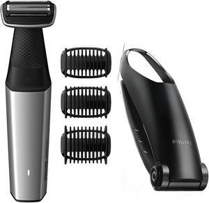 Philips Norelco Bodygroom Series 5000 Showerproof Body Trimmer for Men with Back Attachment, BG5025/40