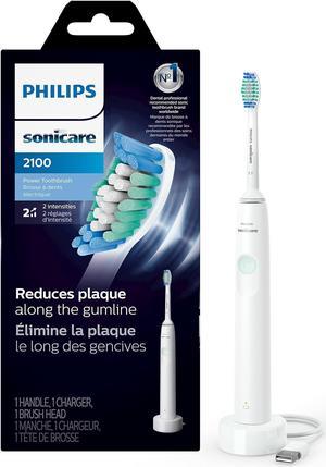 Philips Sonicare 2100 Power Toothbrush, Rechargeable Electric Toothbrush, White Mint, (HX3661/04)