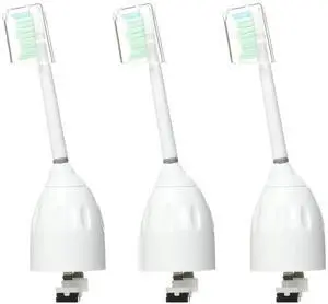 Philips Sonicare Genuine E-Series Replacement Toothbrush Heads, 3 Brush Heads, White, HX7023/30