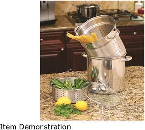 Cookpro Steel Pasta Cooker 12Qt 4Pc Encapsulated Base
