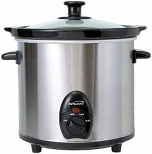 Brentwood SC130S 3 Qt. 3 Quart Slow Cooker Stainless Steel