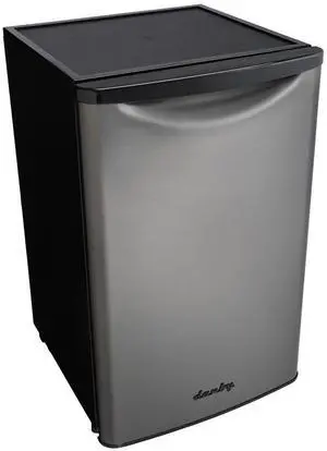 Danby 4.4 cu. ft. Contemporary Classic Compact Refrigerator in Stainless Steel, DAR044A8BBSL Danby 4.4 cu. ft. Contemporary Classic Compact Refrigerator in Stainless Steel, DAR044A8BBSL