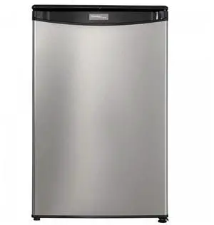 Danby 4.4 cu. ft. Compact Fridge in Stainless Steel Look, DAR044A4BSLDD Danby 4.4 cu. ft. Compact Fridge in Stainless Steel Look, DAR044A4BSLDD
