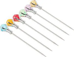 Prodyne DM-6 DIAMOND-HEAD Martini Picks, Set of 6