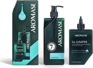 AROMASE Volumizing Shampoo Kit (Scalp Purifying Liquid Shampoo 260ml + Anti-hair Loss Shampoo 400ml)