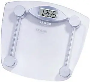 TAYLOR 7506 Chrome & Glass Lithium Digital Scale