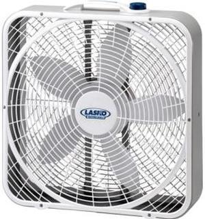 Lasko 20" Weather-Shield Performance Box Fan, White 3720