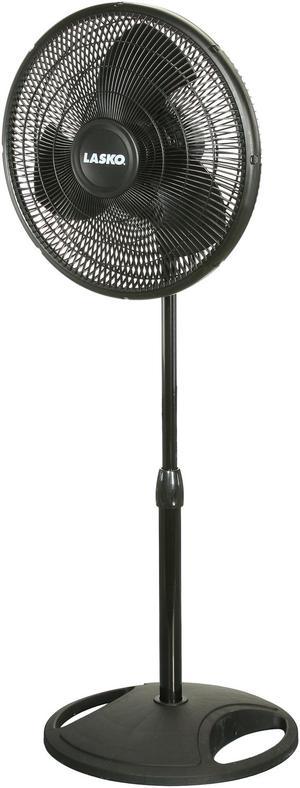 Lasko 16" Oscillating Stand Fan, Black 2521