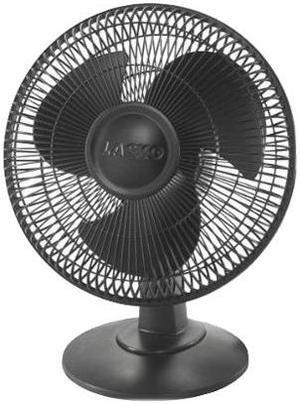 Lasko 12" Table 3-Speed Fan, Black 2017