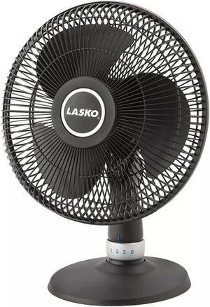 Lasko 12" Oscillating Performance 3 Speed Table Fan - Black