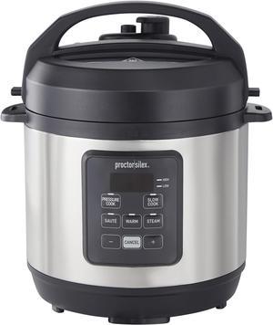  Galanz 12-in-1 Electric Pressure Cooker & Air Fryer with 12  Preset Programs Including Slow Cook, AirFry, Dehydrate, Rice, Grill, Roast,  Steam, Beans, Stew, Warm, 6 Qt, 1000W/1500W, Stainless Steel: Home 