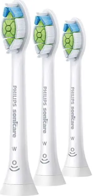Sonicare W DiamondClean Standard Sonic Replacement Toothbrush Heads, 3 Pack Set HX6063/65
