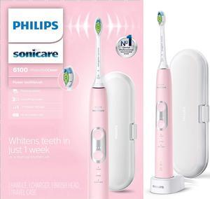 Philips Sonicare ProtectiveClean 6100 Rechargeable Toothbrush, Pastel Pink, (HX6876/21)
