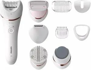 PHILIPS BRE740/14 Epilator Series 8000 5 in 1 Shaver, Trimmer, Pedicure and Body Exfoliator with 9 Accessories PHILIPS BRE740/14 Epilator Series 8000 5 in 1 Shaver, Trimmer, Pedicure and Body Exfoliator with 9 Accessories
