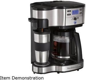 Hamilton Beach 49980R Black 2-Way Single Serve Brewer and Coffee Maker