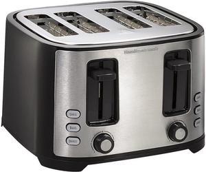 Hamilton Beach Extra-Wide-Slot 4 Slice Toaster Black & Silver 24633V