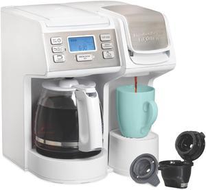 Hamilton Beach FlexBrew 6-Cup Black Single-Serve Coffee Maker Iced and Hot  with Removable 50 oz. Water Reservoir 49921 - The Home Depot