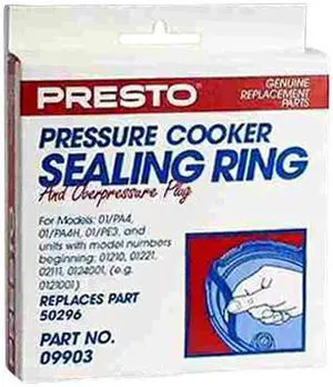 PRESTO 09903 Sealing Ring/Overpressure Plug Pack for 3- & 4-Quart Pressure Cookers
