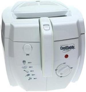 PRESTO 05443 CoolDaddy Cool-touch Electric Deep Fryer, White