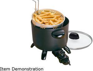 PRESTO 06006 Kitchen Kettle Multi-Cooker/Steamer, Black