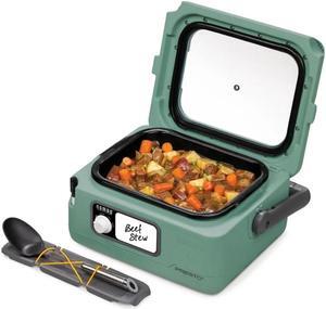 PRESTO Green Presto 6-Quart Nomad® Traveling Slow Cooker, Green 06016
