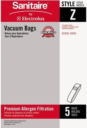 Sanitaire EUR 63881A-10 Style Z Vacuum Bags, 5 / Pack, 10 Packs / Carton