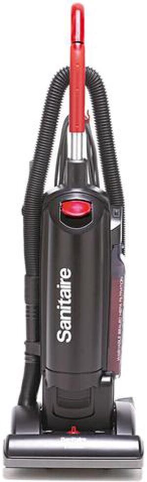 Sanitaire SC5713A FORCE QuietClean Bagged Upright Vacuum, Sealed HEPA, 17 lb, 4.5 qt, Black