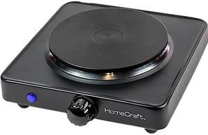 Nostalgia HomeCraft Single Burner Hot Plate HCSB75BK Black
