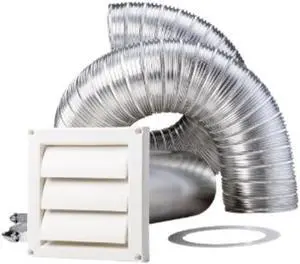 Deflecto SK8WFW Dryer Vent Kit 8' White Deflecto SK8WFW Dryer Vent Kit 8' White