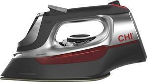 CHI 13102 Steam Iron for Clothes with Titanium Infused Ceramic Soleplate, 1700 Watts, Electronic Temperature Control, 8' Retractable Cord, 3-Way Auto Shutoff, 400+ Holes, Professional Grade, Silver Si CHI 13102 Steam Iron for Clothes with Titanium Infused Ceramic Soleplate, 1700 Watts, Electronic Temperature Control, 8' Retractable Cord, 3-Way Auto Shutoff, 400+ Holes, Professional Grade, Silver Si