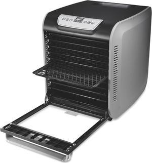 Weston 75-1001-W Black 10 Tray Digital Food Dehydrator with Oven-Style Door