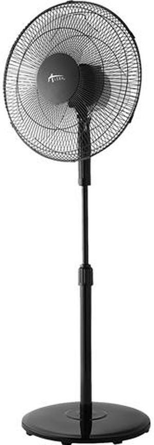 Alera ALEFANP16B 16" 3-Speed Oscillating Pedestal Stand Fan, Metal, Plastic, Black