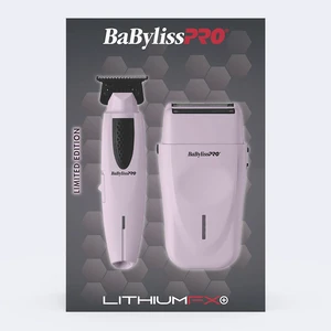 BaBylissPRO Limited Edition LithiumFX+ Trimmer & Double-Foil Shaver Prepack (Pink) BaBylissPRO Limited Edition LithiumFX+ Trimmer & Double-Foil Shaver Prepack (Pink)