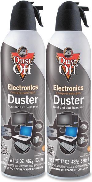 Falcon DPSJMB2 Disposable Compressed Gas Duster, 2 17oz Cans/Pack
