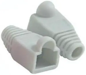 C2G 04754 RJ45 Snagless Boot Cover (6.0mm OD) Multipack (50 pack) - Gray (TAA Compliant)