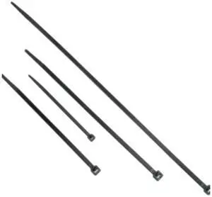 C2G/Cables To Go 43220 4 in. Releasable/Reusable Cable Ties Multipack (50 pack) - Black (TAA Compliant)
