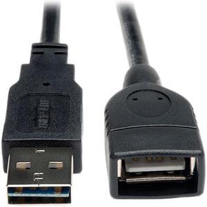 Tripp Lite Universal Reversible USB 2.0 A-Male to A-Female Extension Cable - 6ft