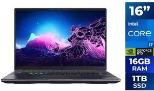 GIGABYTE AORUS 16X Gaming Laptop Intel Core i7-13650HX NVIDIA GeForce RTX 4060 16GB RAM 1TB PCIe SSD 16.0" WQXGA Windows 11 Home (9KG-43USC54SH) GIGABYTE AORUS 16X Gaming Laptop Intel Core i7-13650HX NVIDIA GeForce RTX 4060 16GB RAM 1TB PCIe SSD 16.0" WQXGA Windows 11 Home (9KG-43USC54SH)