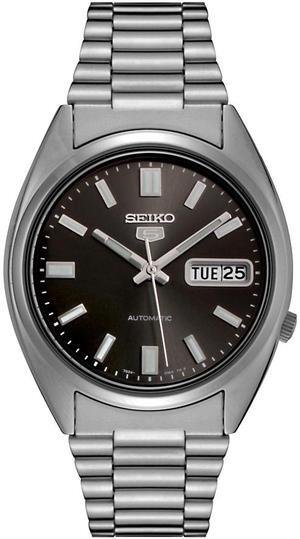 Seiko Men's Automatic Charcoal Dial Stainless Steel