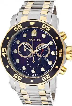 Invicta  Pro Diver 0077  Stainless Steel Chronograph  Watch