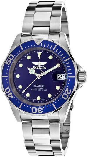 Invicta 17040 Men's Pro Diver Auto Watch - Stainless Steel Blue Dial & Bezel