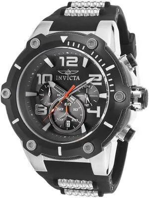Men's Speedway Chrono Black Silicone and Dial