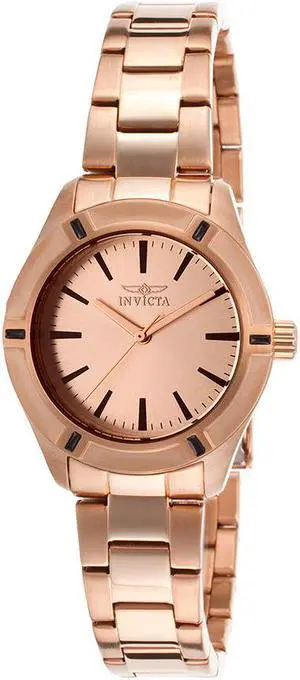 Women's Pro Diver Rose 18K Gold Plated Steel and Dial