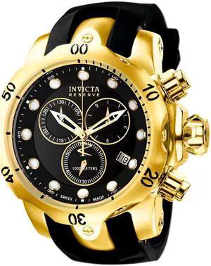 Men's Reserve Subaqua Venom Chronograph Black Rubber