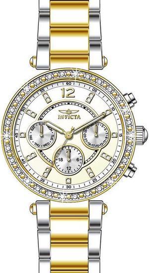 Invicta 20470Syb Women's Angel Multi-Function Two-Tone Stainless Steel Silver-Tone Dial Watch