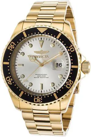 Men's Pro Diver 18K Gold Plated Stainless Steel Champagne Dial