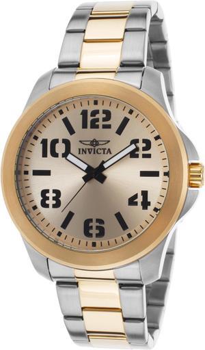 Invicta 21441 Men's Specialty Ss And 18K Gp Ss Gold-Tone Dial Stainless Steel Watch