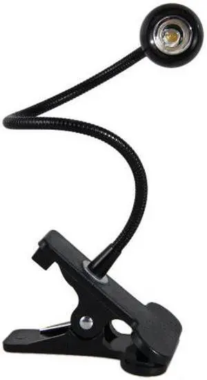 iKKEGOL USB Clip on LED Table Desk Reading Lamp Light for Laptop Keyboard Study Ajustable Black - 30343B