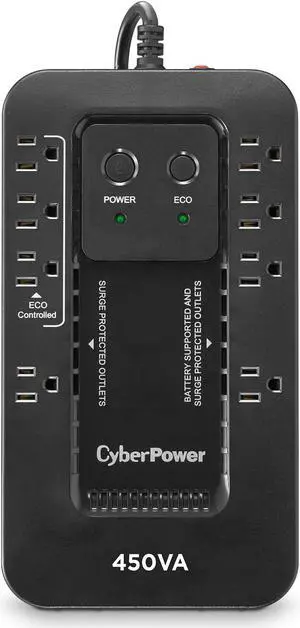 CYBERPOWER EC450G 450VA 260W COMPACT SBY UPS 8NEMA 5-15R